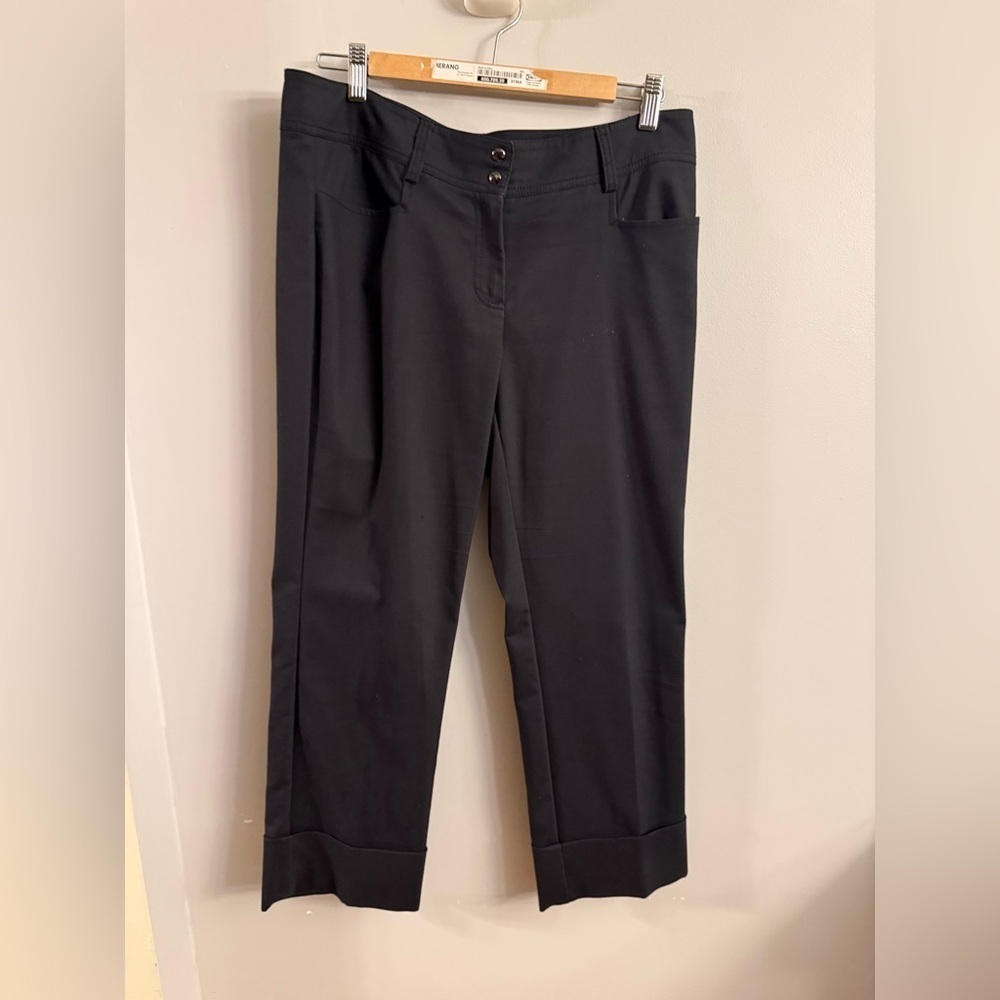 W by Worth Black Cropped Dress Pants – Size 8